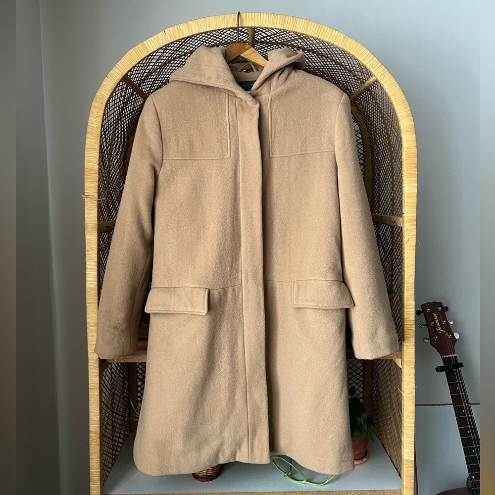 Mantles Hooded Coat 70% wool